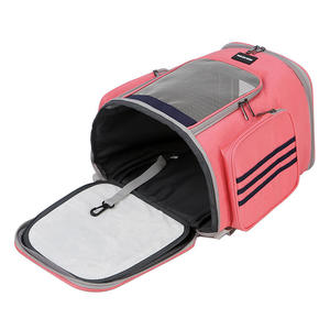 <b>Cute</b> Dog Animal Luxury Pet Carrier Breathable Mesh Backpack Zipper Made Oxford Nylon for Small Animals Outdoor Travel Take-Out - Product Image 5