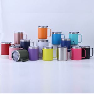 Personalization Logo 14oz <b>Double</b> <b>Wall</b> Stainless Steel Tumblers Vacuum Espresso Coffee Camp Cup Travel Gift Powder Coating <b>Mug</b> - Product Image 4