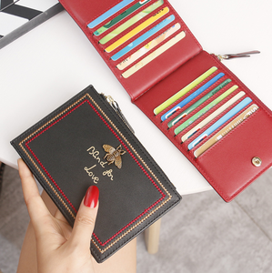 Monedero Pequeño de Cuero Genuino 2026, Impermeable, con Múltiples Ranuras para Tarjetas, para Mujer, con Cierre Abierto, Organizador Multifuncional - Product Image 2