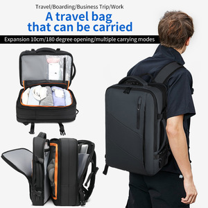 Expandable <b>Backpack</b> <b>Large</b> Capacity 36-55L Waterproof Travel Bag Unisex Laptop <b>Backpack</b> Business Travel Solid Color - Product Image 3
