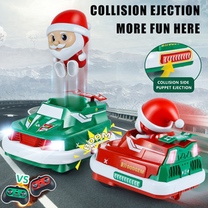 2,4 Ghz Santa Claus Rc Navidad parachoques coche Control remoto eyector catapulta vehículos Navidad parachoques choque coche con música ligera - Product Image 3