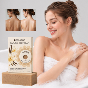 Custom Logo Natural Plant Removal Glowing Handmade Bath <b>Soap</b> Skin Whitening Deep Cleansing Exfoliating Vanilla Bar <b>Soap</b> for Wome - Product Image 1