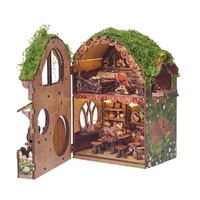 IIECREATE Book Nook SL-53, échelle 1:24, en bois, pour kit de bricolage, puzzle 3D pour adultes