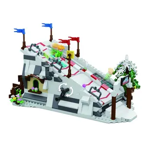 Hot Selling Ski Resort Cartoon DIY Assembling Particles Mini Bricks Model blocks model building toys
