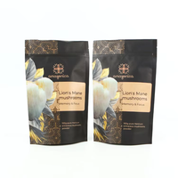 Pochette d'emballage personnalisée avec fermeture éclair pour poudre de champignon crinière de lion