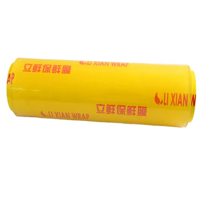 casting processing factory price nontoxic food grade 1500m super clear stretch cling film wrap