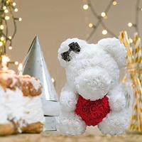 Ours en peluche rose AYOYO OEM 2026, rose A/B 25 cm, ours en peluche rose pour la Saint-Valentin et Halloween pour petite amie