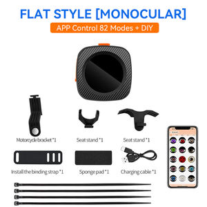 ไฟท้ายมอเตอร์ไซค์ LED แบบใหม่ ไฟตกแต่งลายตาปีศาจ ควบคุมผ่านแอพ กันน้ำ ไฟหน้าอเนกประสงค์ - Product Image 6