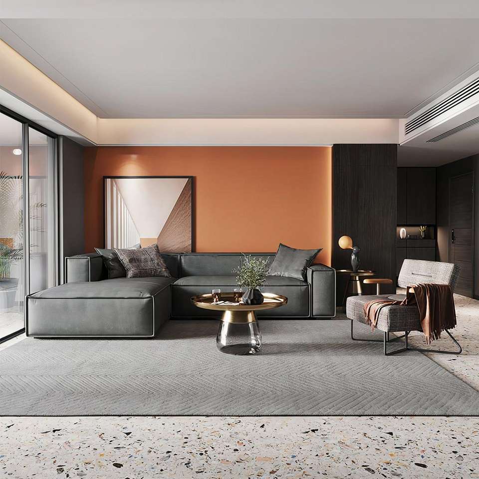 Modern Design Home Furniture Solid Wood Base Sofas For Home Luxury Living Room Sofas