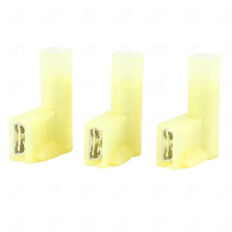 Нейлоновый Fldny 5,5-250 12 - 10 Awg соединительные клеммы, обжимные наконечники для кабеля с лопаткой, обжимные клеммы