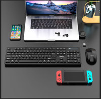 Fabrika özel VON100 2.4G kablosuz multimedya klavye & fare Combo Set Tablet PC dizüstü iş ofis kullanımı için USB arayüzü