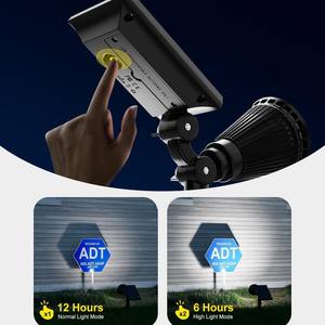 <span class=keywords><strong>Projecteur</strong></span> <span class=keywords><strong>solaire</strong></span> à piquet IP66 étanche pour jardin et aménagement paysager, lumière décorative avec prise de terre - Product Image 4