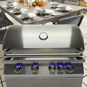 High-Performance Outdoor <b>BBQ</b> 4 Burner Gas Stainless Steel 304 Advanced Infrared Back Burner Smokeless Metal Cooking G04 Outdoor - Product Image 3