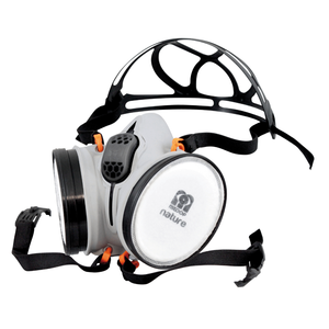 Pre-assemblato Ultra-compatto mezza faccia respiratore Silicone monouso antipolvere maschera certificata EN149 cartucce riutilizzabili - Product Image 1