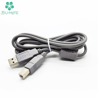 Câble d'imprimante USB de type A mâle à prise mâle de type B avec câble d'imprimante haute vitesse USB 2.0 en ferrite EMI