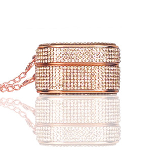 Étui Cylindrique Scintillant en Gros pour Samsung Galaxy Buds 3 3Pro 2 2Pro Pro Live FE, Coque PC+Zircon - Product Image 2