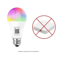Ampoule intelligente Matter A19, connexion directe, contrôle HomeKit et application, commande vocale et minuterie, lumière LED pour usage domestique