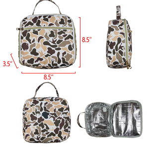 BA0305 Boutique Vente en gros Chiot Canard Camouflage Sac Garder au chaud 3.5*8.5*8.5 Pouces Boîte à lunch pour enfants Adultes - Product Image 1