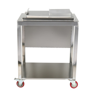 Ice <b>Bin</b> On Wheels Commercial Ice <b>Bin</b> Stainless With Sliding <b>Door</b> Ice Storage <b>Bin</b> - Product Image 4