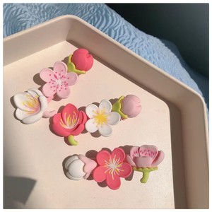 Nuevas y Lindas Flores de Cerezo Rosadas, Serie de Flores de Melocotón, Resina Plana para Scrapbooking, Joyería DIY, Horquillas, Decoración Artesanal - Product Image 3