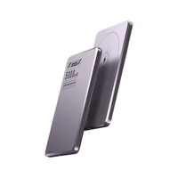 Batterie externe sans fil ultra-fine en alliage d'aluminium à charge rapide 20W, sûre, mini, portable, 5000mAh pour iPhone 16 15 14