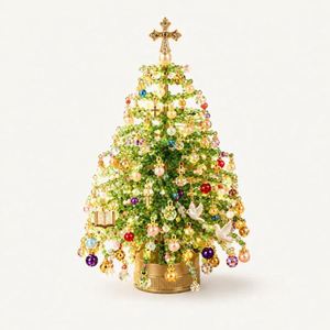 Cross Border Innovative Cute New DIY Beaded Christmas <b>Tree</b> Handmade Bead Christmas <b>Tree</b> Set Holiday Party Decoration - Product Image 6