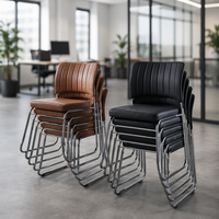 Nouvelle Chaise Empilable Simple et Moderne 2026 avec Dossier, Assise Confortable pour Bureau, Réunion et Chaise d'Ordinateur