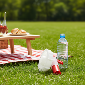 Central Tap Drinkware Accessory With Red Valve And <b>Straw</b> Connector For Bottles - Product Image 3