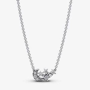 Colliers pour femmes en argent sterling 925 plaqué rhodium avec petite fleur - Chaîne à maillons géométriques tendance en zircon rose - Cadeau de Noël idéal - Product Image 2