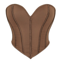 Nouveau Corset Sculptant Femme Effet Mat, Débardeur Gainant Sans Bretelles, Crop Top Dos Nu à Baleines, Gilet Amincissant Effet Ventre Plat