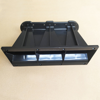Bocina de plástico ABS de tres orificios, claxon de bobina de voz de 44mm, bocina de altavoz de 26mm, guía de onda de salida para aplicación de sistema de audio profesional