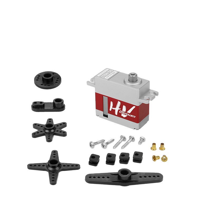 7kg high voltage coreless digital servo high torque metal gear servo for fixed-wing aircraft rc boat 1/8 1/10 rc car