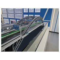 Modelo en Miniatura de Puente Colgante, Maqueta Arquitectónica a Escala, Diseño de Modelo 3D para Apartamentos, Hoteles y Villas
