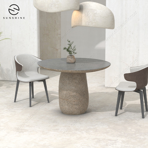 Losa de mesa de comedor de granito negro resistente al calor para uso en interiores y exteriores - Product Image 5