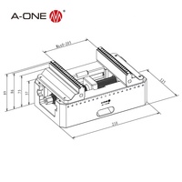 Étau de centrage modulaire CNC 5 axes en acier inoxydable de précision pour machines-outils de fraisage avec une précision de 0,02 mm