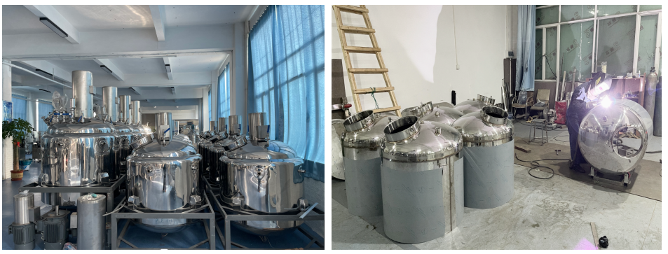 Double cylinder hydraulic lifting type cosmetics mixing emulsification equipment cream vacuum mixer machine