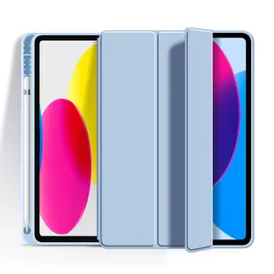 Capa inteligente para apple ipad, capa dobrável, geração 10, 9, 2022, 10.9 polegadas, a2757, 2022