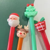 Креативная Милая Рождественская гелевая ручка для школы и офиса, фирменная мультяшная ручка с оленем, 0,5 мм, ручки для рождественского подарка