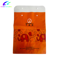 Sac en PVC transparent personnalisé, durable, imperméable, refermable, avec fermeture à bouton, impression offset, recyclable, logo personnalisé, vêtements, chaussures, chaussettes, fourrure