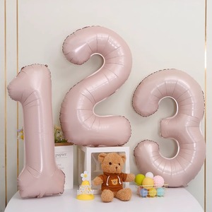 Ensemble de ballons en feuille d'amour Style INS pour la décoration de fête d'anniversaire de fille garçon - Product Image 3