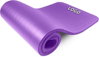 Esterilla de Yoga NBR de 10/12/15MM de espesor, esterilla de ejercicio físico de alta densidad, esterilla de Yoga antideslizante antidesgarro para entrenamiento con correa