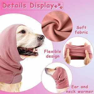 Entrega Rápida Sudadera Calmante para Perros con Capucha Silenciosa y Mangas para Alivio de la Ansiedad/Protección contra el Ruido para el Cuidado de Mascotas en Momentos de Truenos y Fuegos Artificiales - Product Image 3