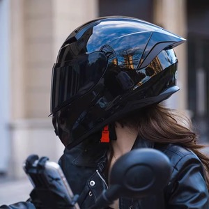 Casque de moto en ABS certifié <span class=keywords><strong>Mado</strong></span> Convergence 3C pour fermeture à rabat coupe universelle pour hommes/femmes quatre saisons utilisation complète - Product Image 1