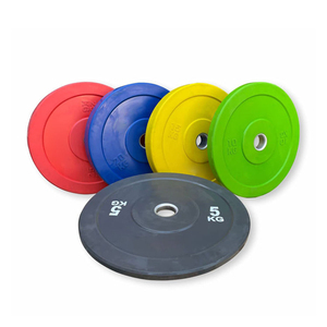 Weight Lifting Plates Set Multiple Colors and Sizes Rubber Coated Weight Plates for Home Gym <b>Strength</b> <b>Training</b> Fitness - Product Image 4