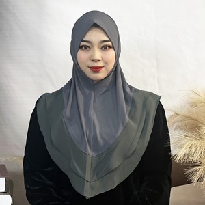 Voiles En Gros <span class=keywords><strong>Voile</strong></span> Soie de Médine pour <span class=keywords><strong>Bonnet</strong></span> Accessoire Hijab Couleur Unie Styles Femmes Musulmanes - Product Image 4