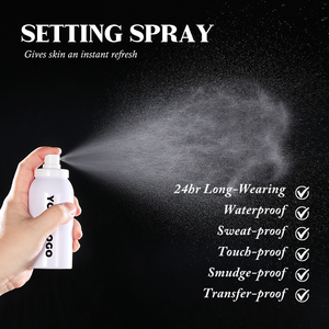 100ml Brume fixatrice légère toute la journée Apprêt et hydratant Spray <span class=keywords><strong>fixateur</strong></span> pour le maquillage du visage végétalien - Product Image 4