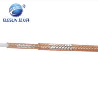 Kabel Koaksial RF RG400 RG393 Tahan Suhu Tinggi 50 Ohm Low Loss untuk Sistem Antena