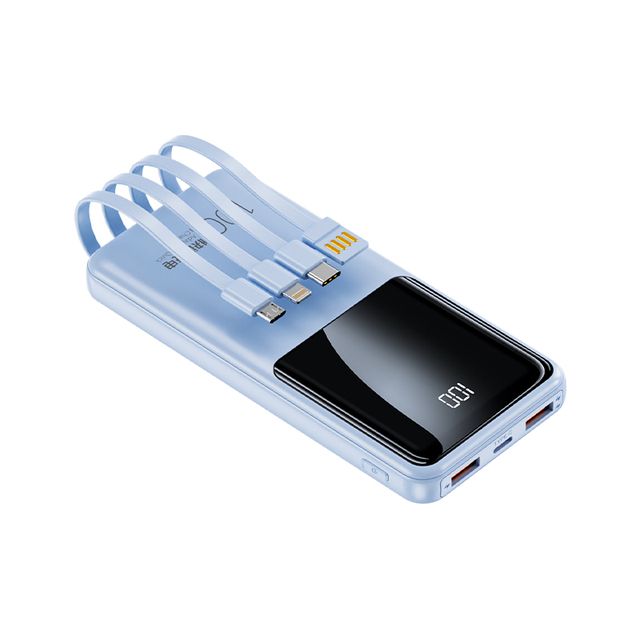 All-in-One Portable Charger 10000mAh with Built-in Cables Power Bank for Travel Business Gift - Bulk Wholesale Power Banks