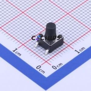 K2-1102SP-I4SC-04 Tactile Switch SMD-4P,6x6mm Switch 2.5N Vertical Mount 6mm 6mm - Product Image 1