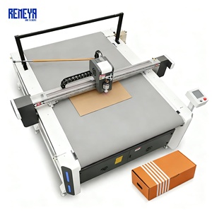 REMEYA <b>Cardboard</b> <b>Box</b> Cutting Machine with High Precision Oscillating Knife Cutter for 7 Ply E Flute 50mm Thick FEFCO Die Cut - Product Image 1